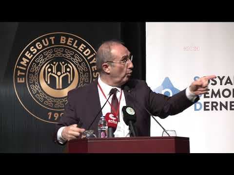 Sosyal Demokrasi Derneği'nden Ali Dinçer anısına Sosyal Demokrat Belediyecilik programı #Canlı