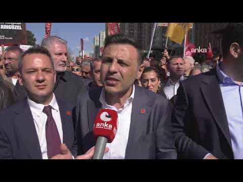 Ataşehir Belediye Başkanı Onursal Adıgüzel için Ataşehir'de yürüyüş düzenleniyor #Canlı