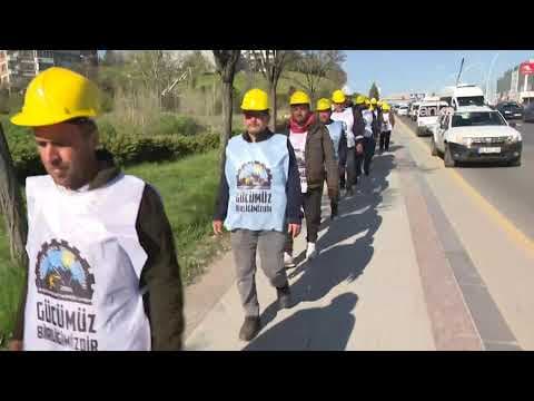 Doruk Madencilik işçileri, Enerji ve Tabii Kaynaklar Bakanlığı'na yürüyor