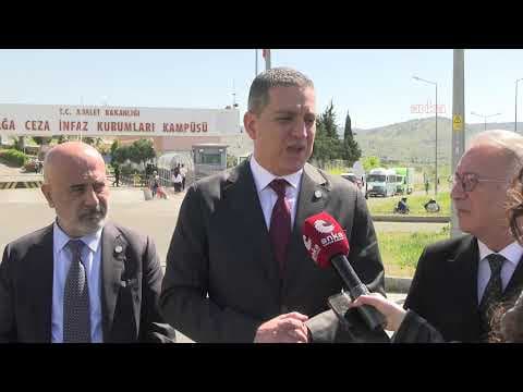 TBB Başkanı Erinç Sağkan, Esra Işık’ı Şakran Cezaevi’nde ziyareti ardından açıklama yapıyor