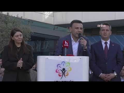 Ataşehir Belediye Başkanı Onursal Adıgüzel için Belediye önünde açıklama yapılıyor #Canlı