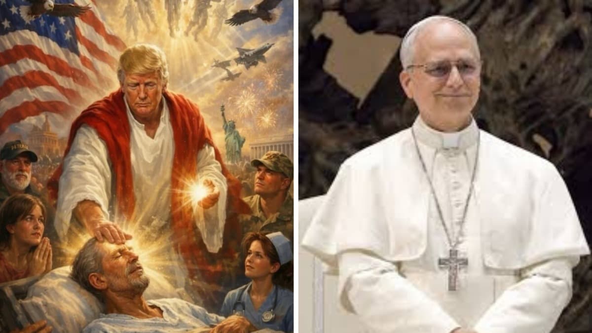 ABD Başkanı Trump, kendisini İsa olarak gösterdi, Papa'yı hedef aldı