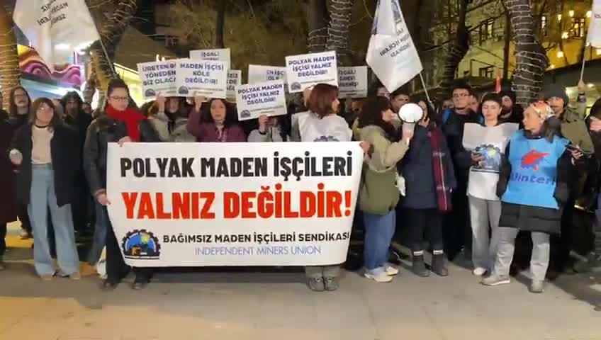 Bağımsız Maden-İş'ten Polyak Madencilik için Ankara'da eylem: Ya talepleri kabul