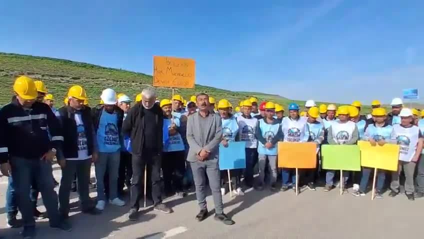 Doruk Madencilik işçileri Ankara'ya yürüyor... Bağımsız Maden İş Genel Başkanı Ç