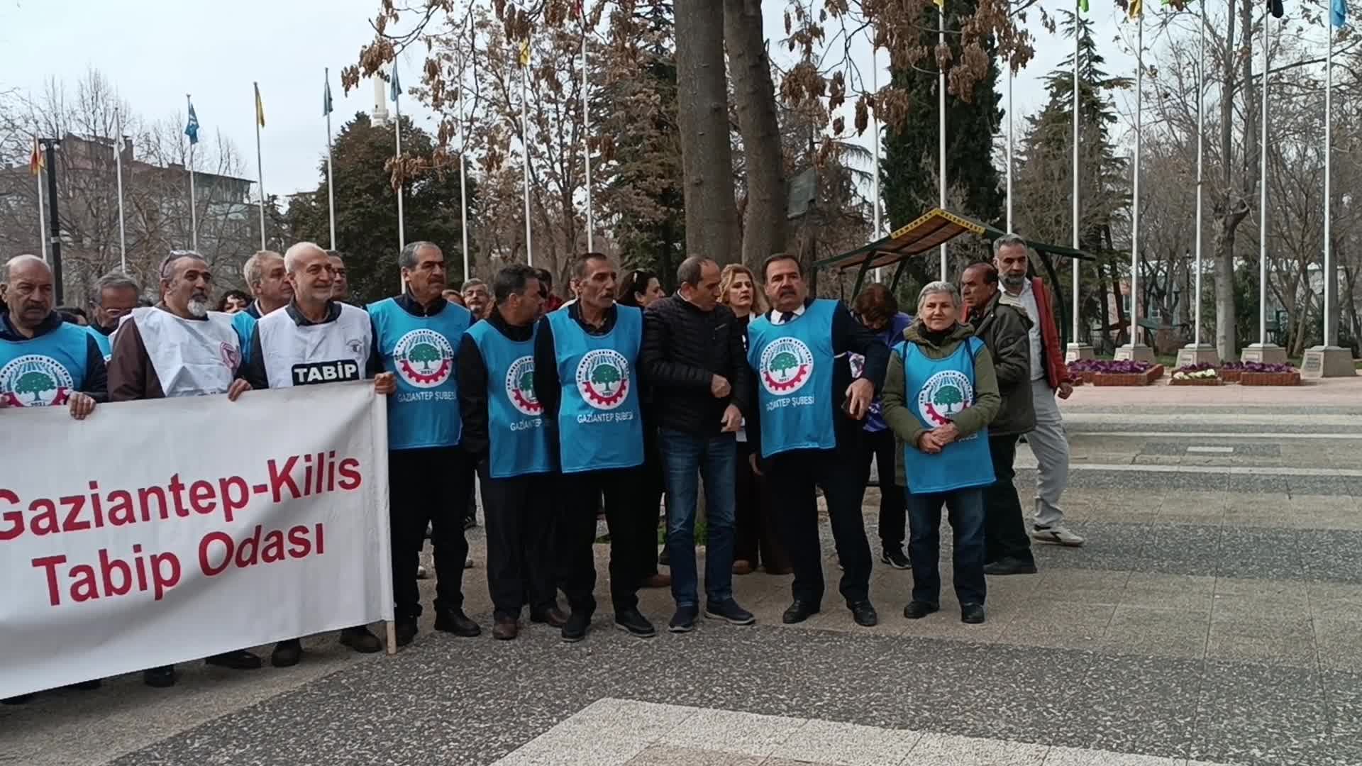 TTB'nin "Beyaz Yürüyüşü" Gaziantep’te: “Sağlık kurumları işletmeye, insan sağlığı metaya, hekimler ücretli emek gücüne dönüştürüldü"