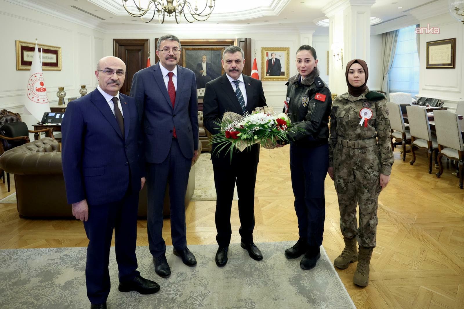 İçişleri Bakanı Mustafa Çiftçi, Türk Polis Teşkilatı heyetini kabul etti