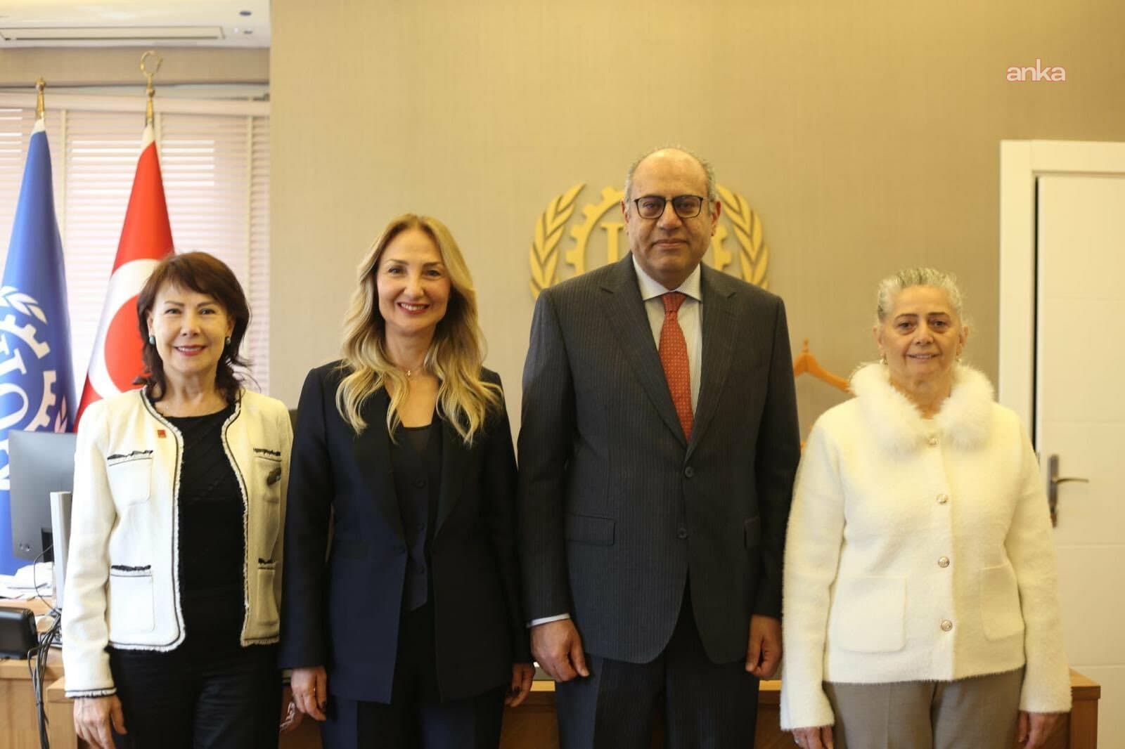 CHP'li Nazlıaka'dan ILO ziyareti: Şiddet ve Taciz Sözleşmesi imzalanmalı