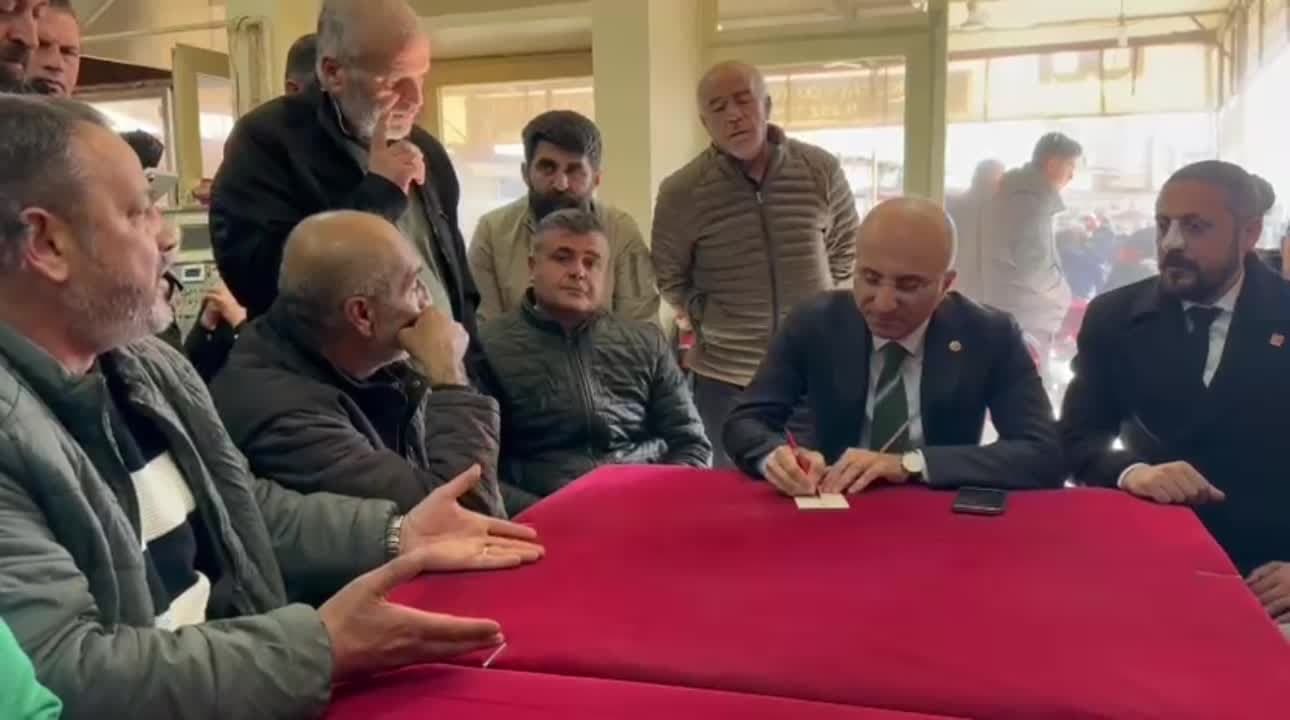 CHP’li Aşkın Genç Nakliyeciler Sitesi’nde: "Batma noktasındayız"