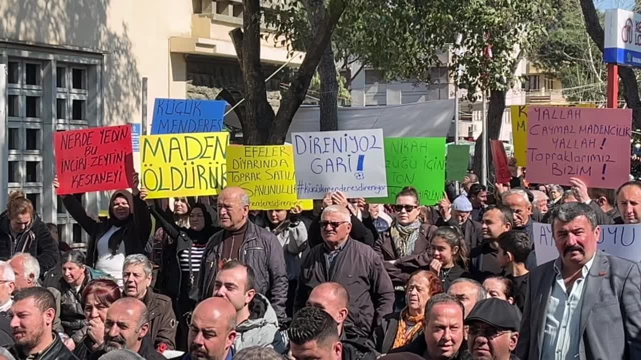 Küçük Menderes Havzası’nda altın madeni ihalesine bölge sakinlerinden tepki