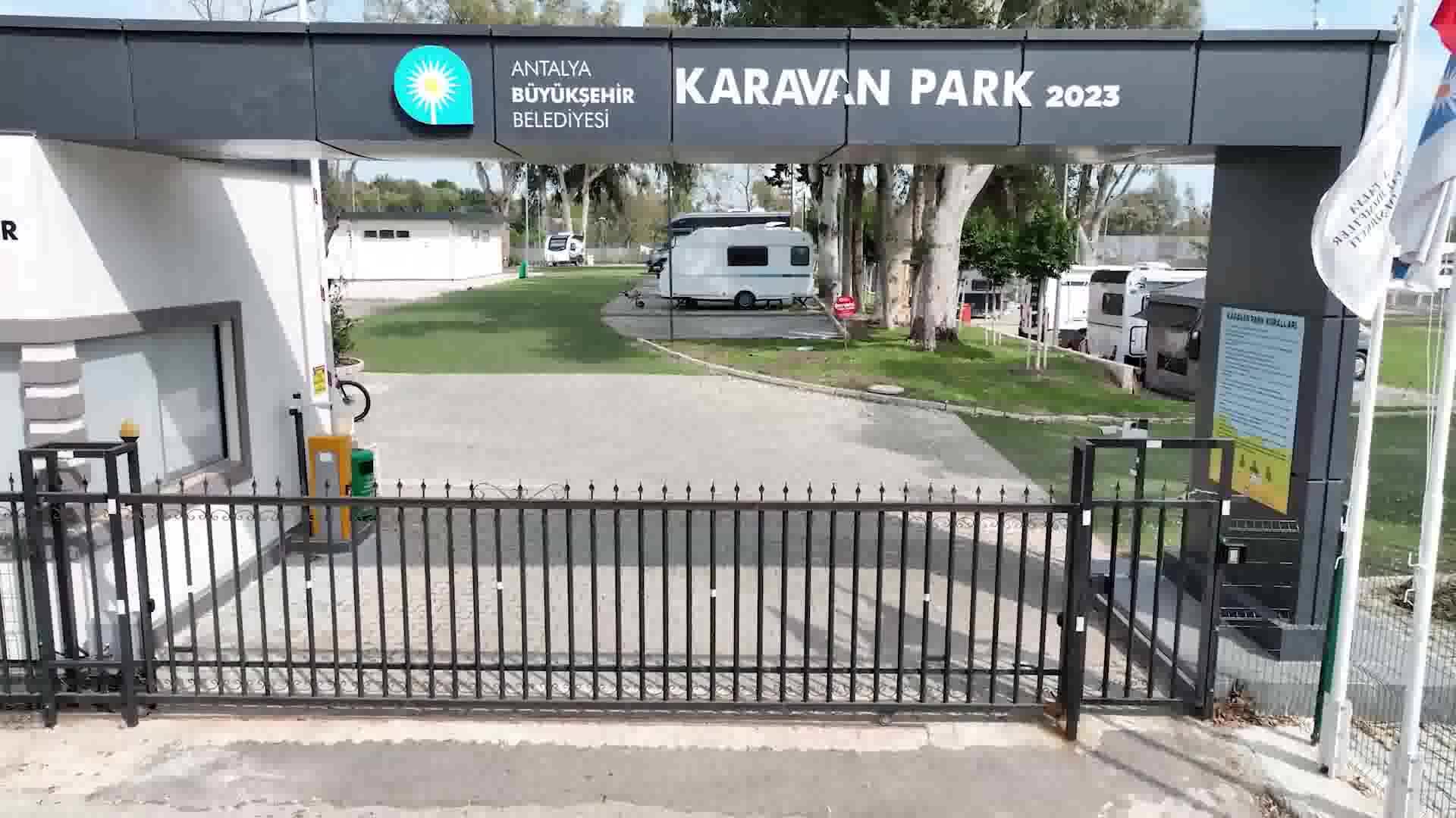 Antalya Büyükşehir’in Karavan Parkı bayram tatilinde tam kapasite hizmet verdi