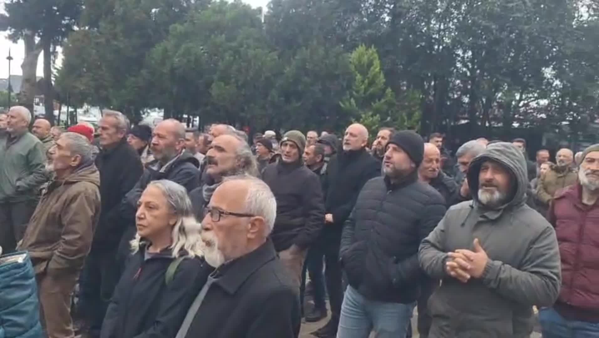 Başaran Aksu’nun tutuklanması Hopa’da protesto edildi