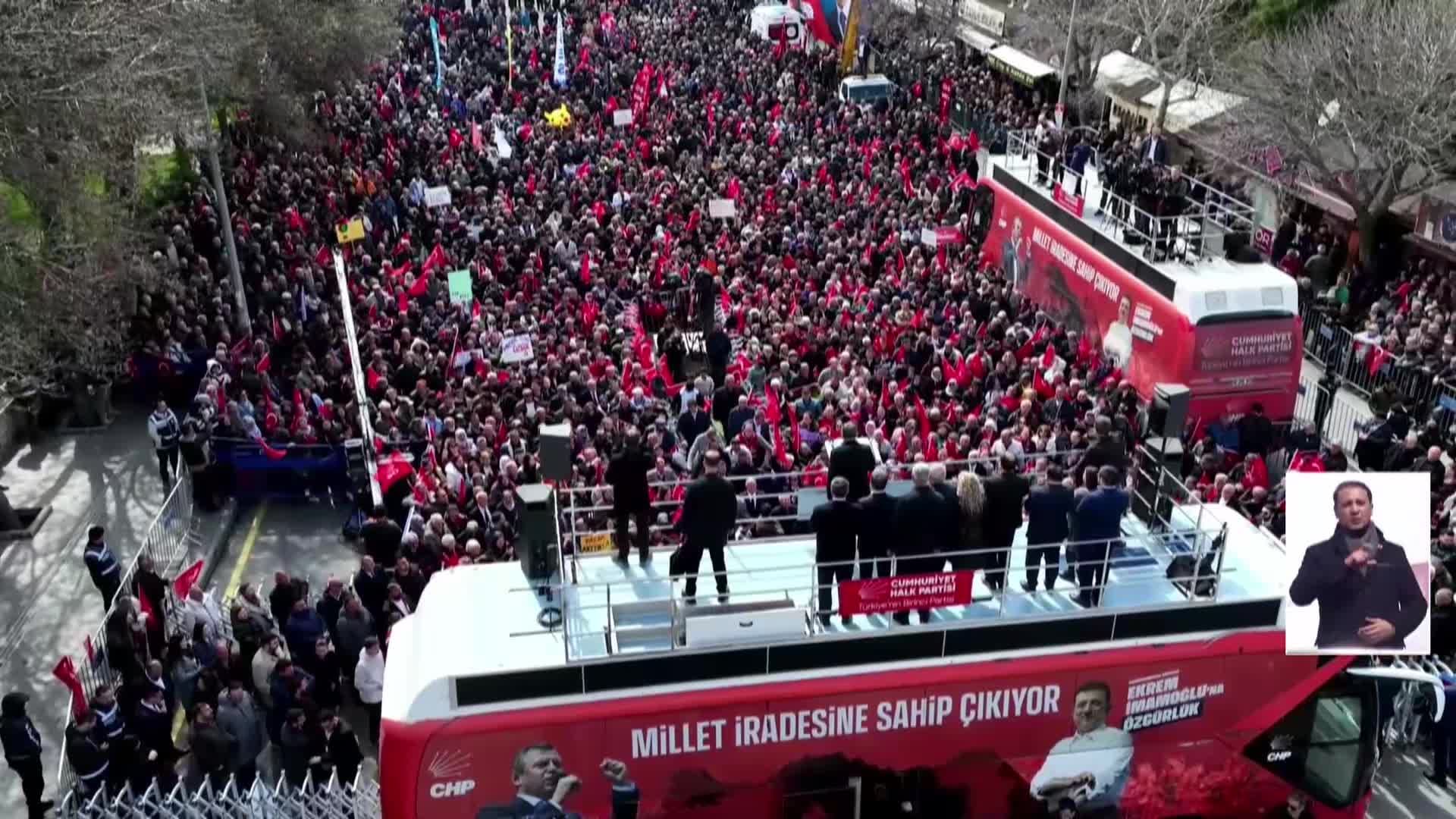 CHP'nin "Millet İradesine Sahip Çıkıyor" mitingi Nevşehir'de... Özgür Özel "ara