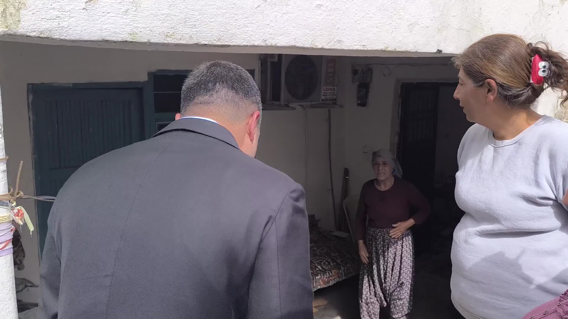 Yaşlılık aylığı ile geçinen Esme teyzeye Kadirli Belediye Başkanı Mert Olcar sah