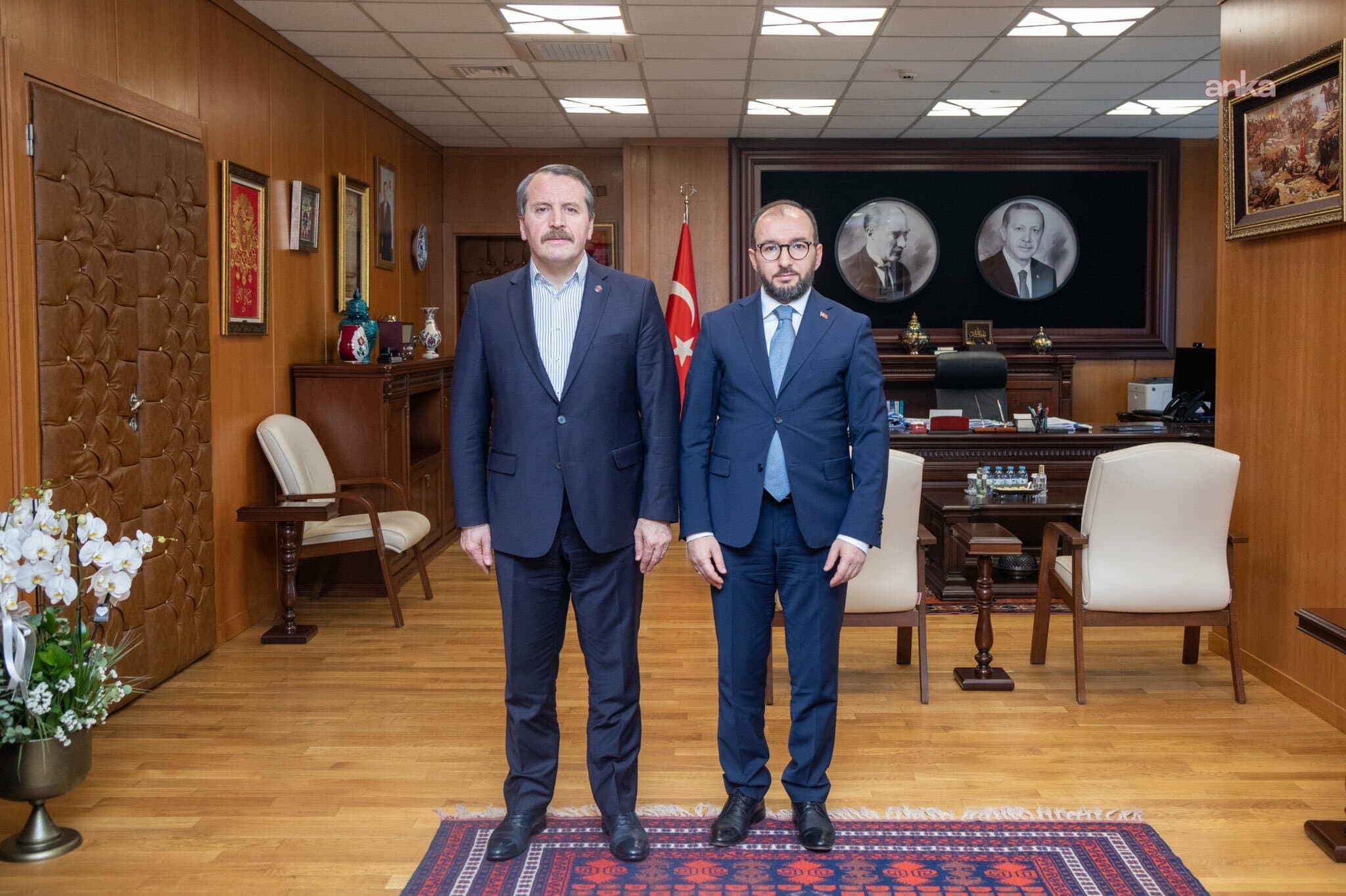 Memur Sen Genel Başkanı Yalçın, SGK Başkanı Elitaş'ı ziyaret etti