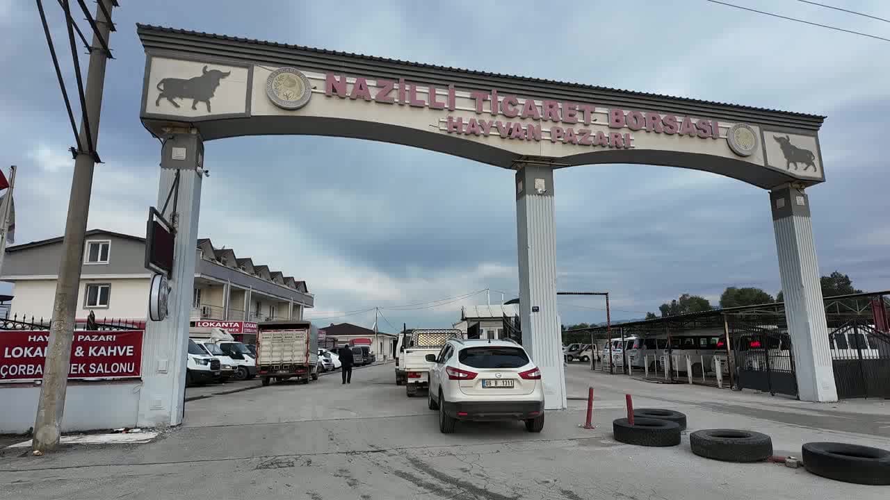 Nazilli Ticaret Borsası Hayvan Pazarı'nda satış yapamamaktan dert yanan üreticil