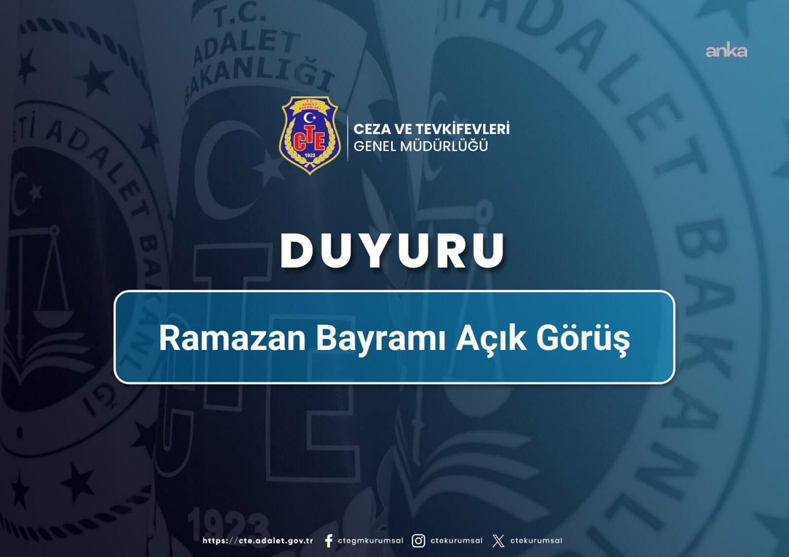 Hükümlü ve tutuklulara Ramazan Bayramı nedeniyle açık görüş izni verilecek